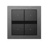 Akubela Aura KNX modulární spínač se 4 tlačítky a OLED displejem