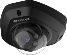 Milesight MS-C2973-PB/B venkovní IR mini dome IP kamera, 2MP, H.265, VCA, černá