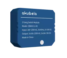 Vestavný víceúčelový spínač 2x 230V nebo 24-32V DC Akubela